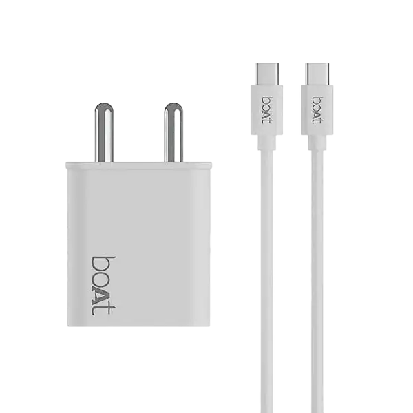 boAt 22.5W WCD QCPD White with Free PD Cable