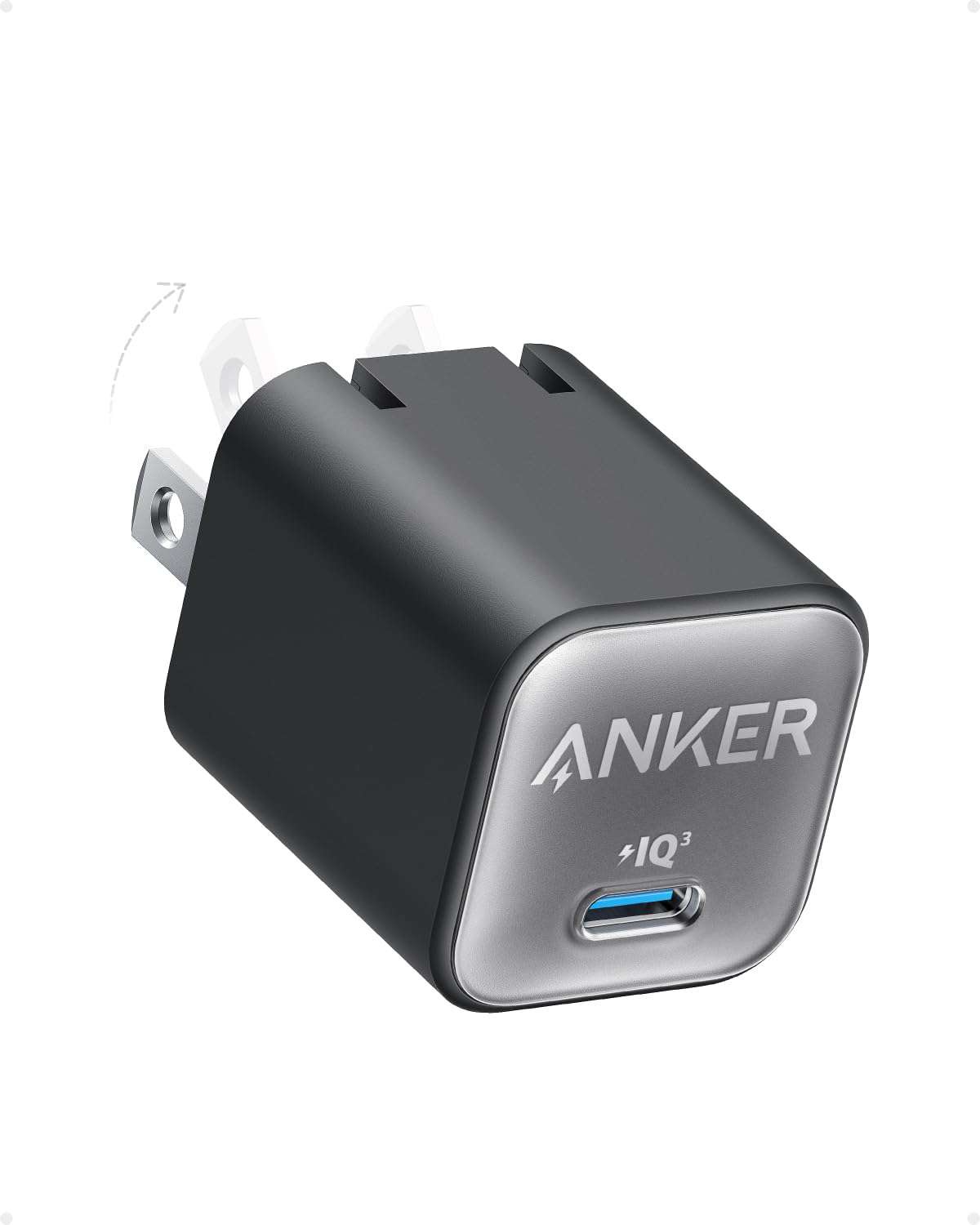 Anker 511 USB C GaN Charger Nano 3 30W –Black
