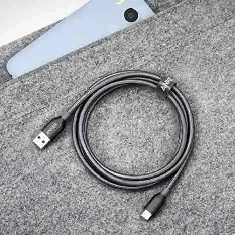 Anker Powerline+ USB-C to USB A 3.0 6ft- Gray