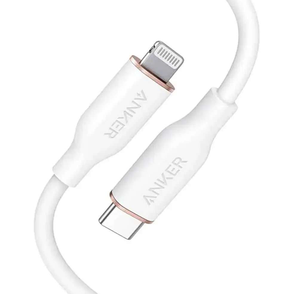 Anker PowerLine III Flow USB-C with Lightning Connector 3ft B2B-White