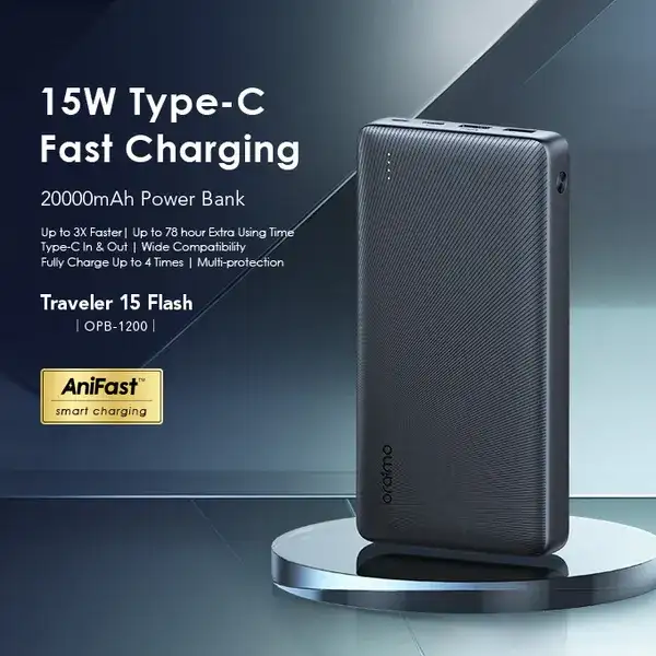 Oraimo Traveler 15 Flash OPB-1200 Power Bank 20000mAh 15W