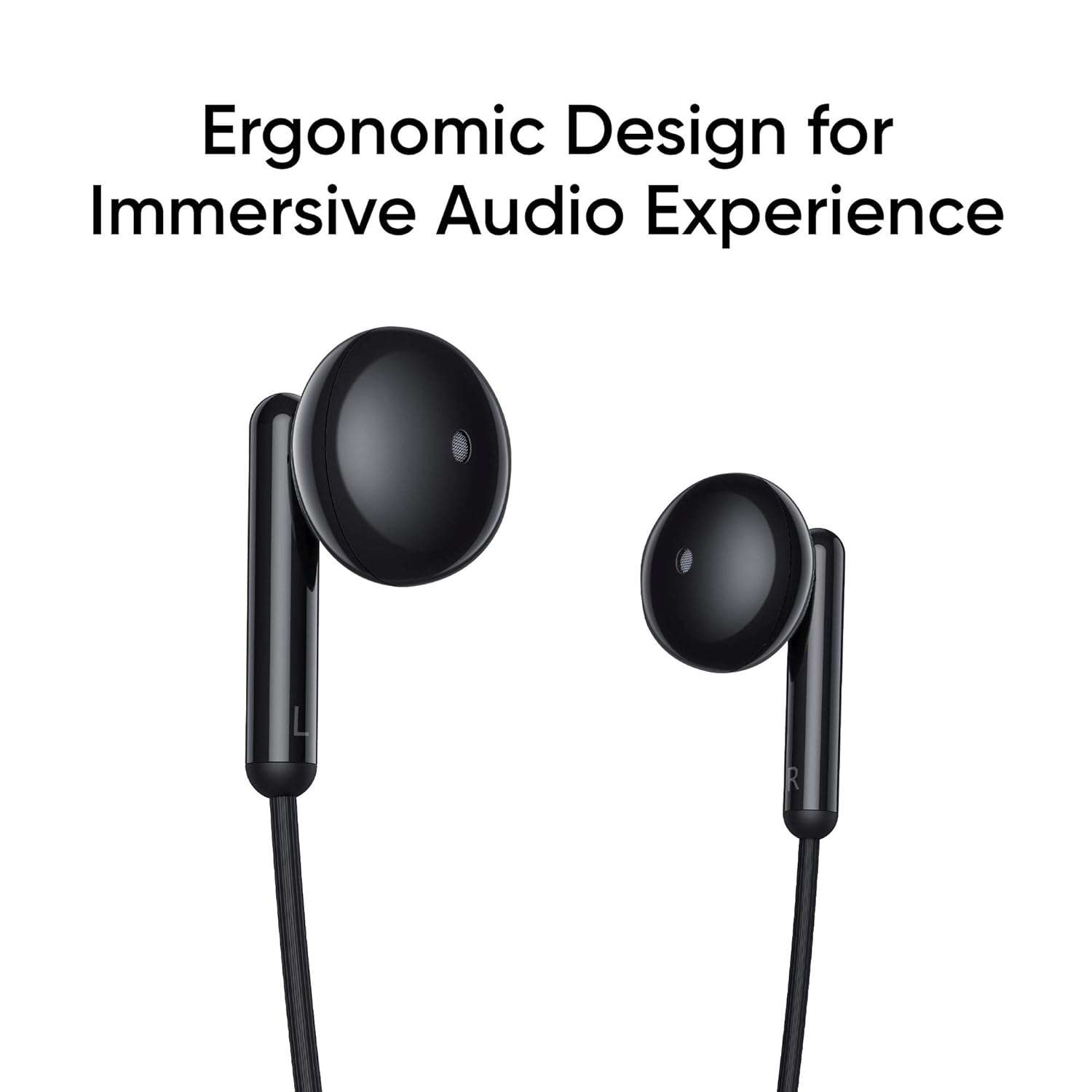 Realme Buds Classic Type C Semi-In-Ear Headphone - Black