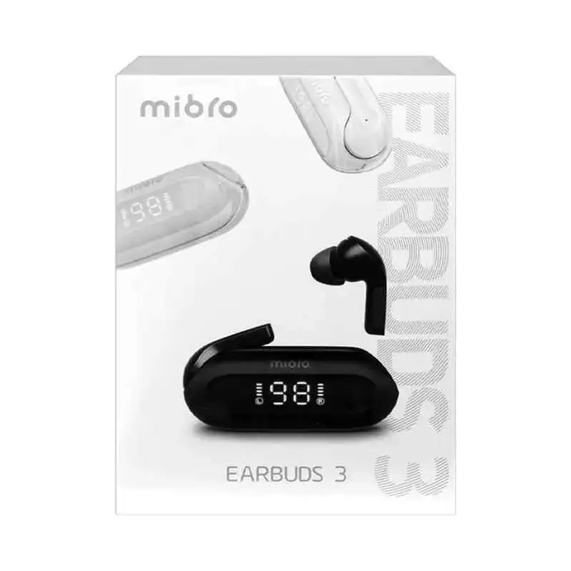 Mibro Earbuds 3 TWS Earphones With LCD Display - Black
