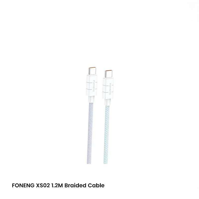 FONENG (XS02) Type-C to Type-C 1.2M Braided Cable