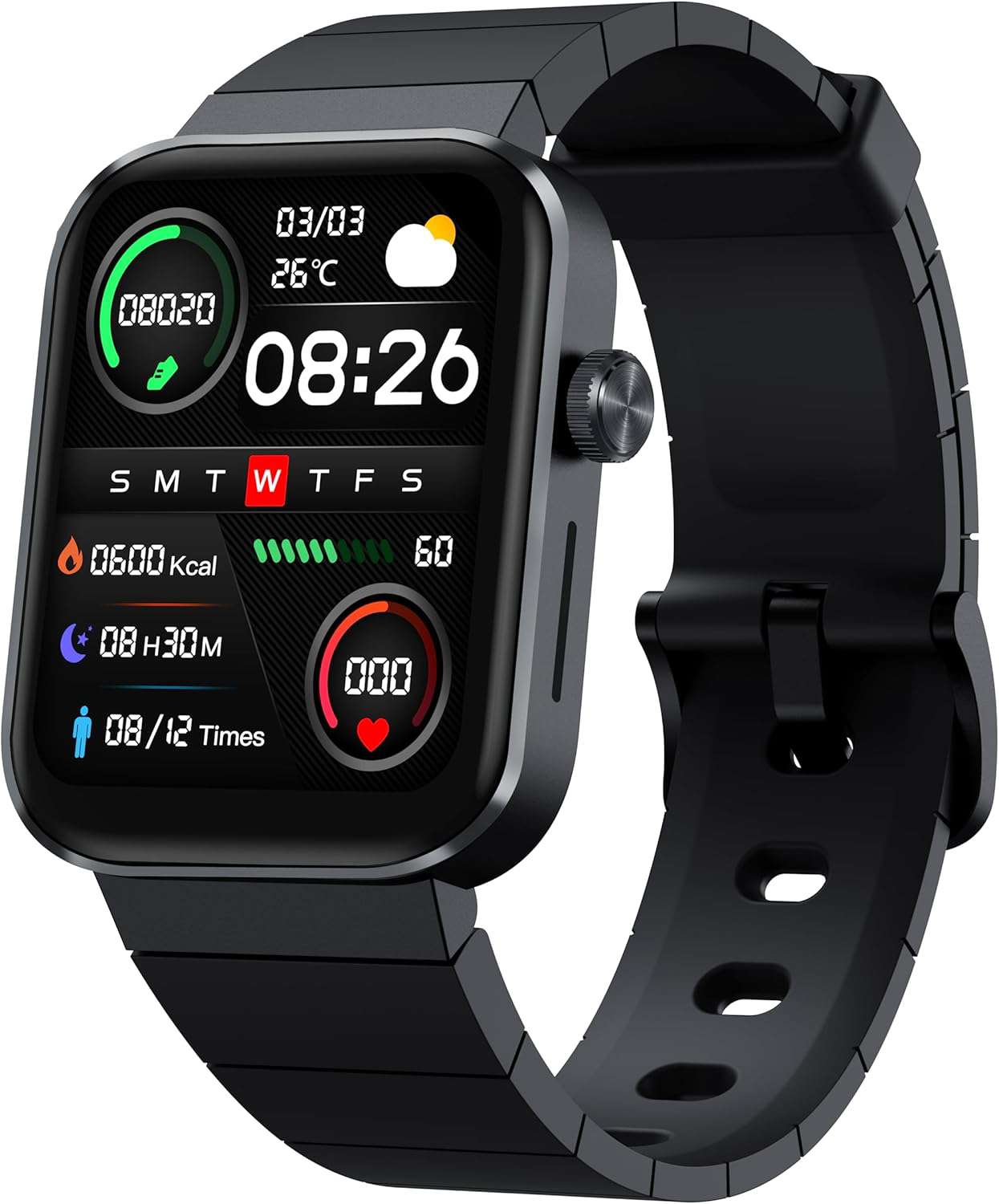 Mibro T1 BT Calling AMOLED Smart Watch 2ATM waterproof  - Black