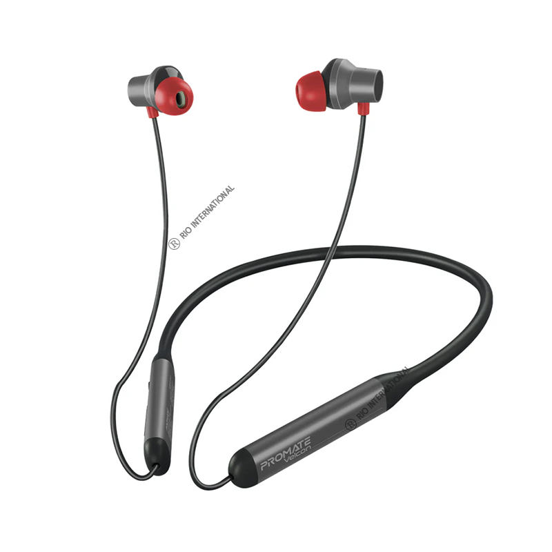 Promate Velcon High-Definition ANC Wireless Neckband Earphones