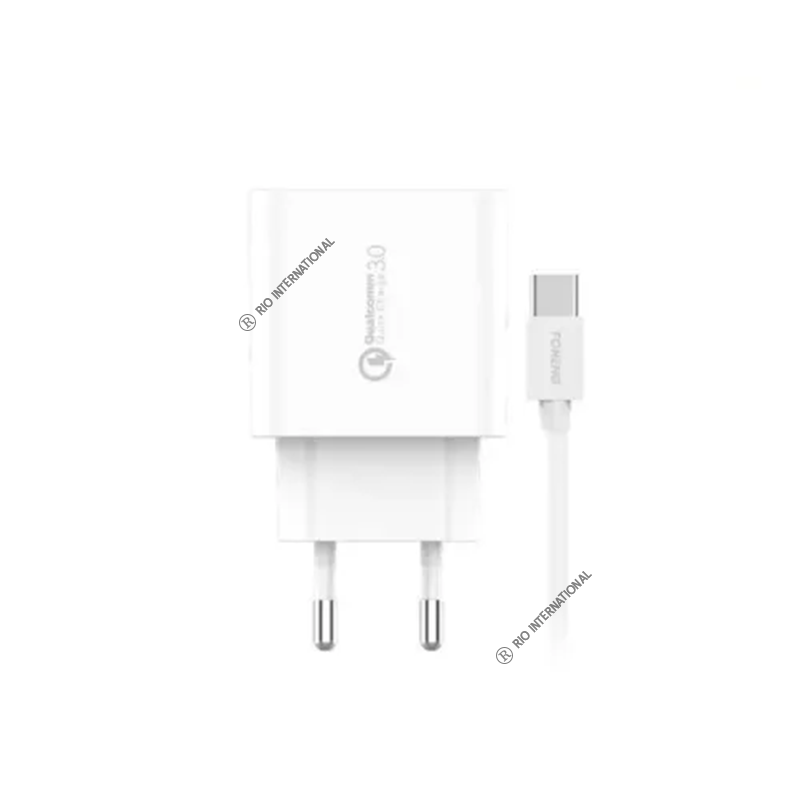 FONENG 18W Fast Charger QC3 with Type - C Cable (EU46)