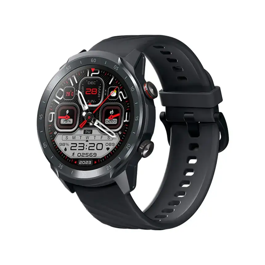 Mibro A2 Calling Smart Watch Sporty looks 2ATM Dual  Straps - Black