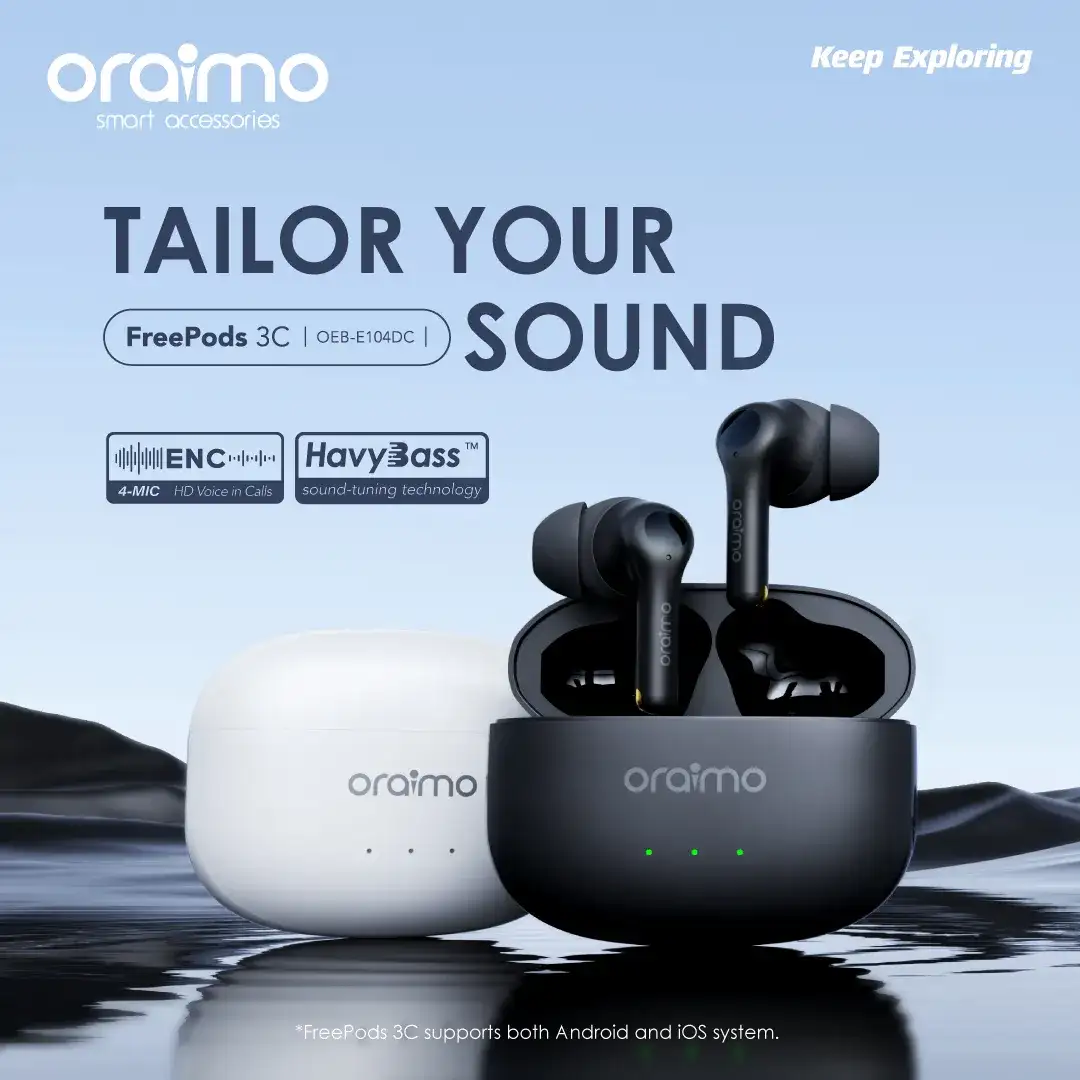 Oraimo FreePods 3C OEB-E104DC ENC True Wireless Earbuds