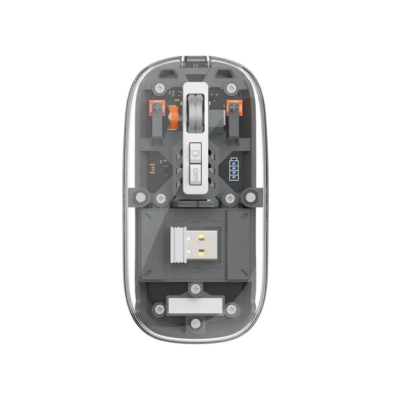 WIWU Crystal Transparent Magnetic Wireless Mouse 2.4G
