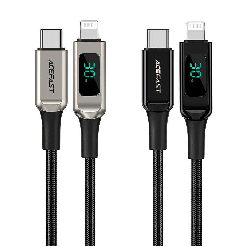 Acefast 30W (C6-01) USB-C to Lightning Led Data Cable